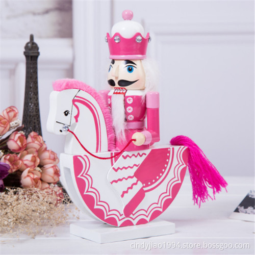 Christmas crafts wooden nutcracker with 20CM
